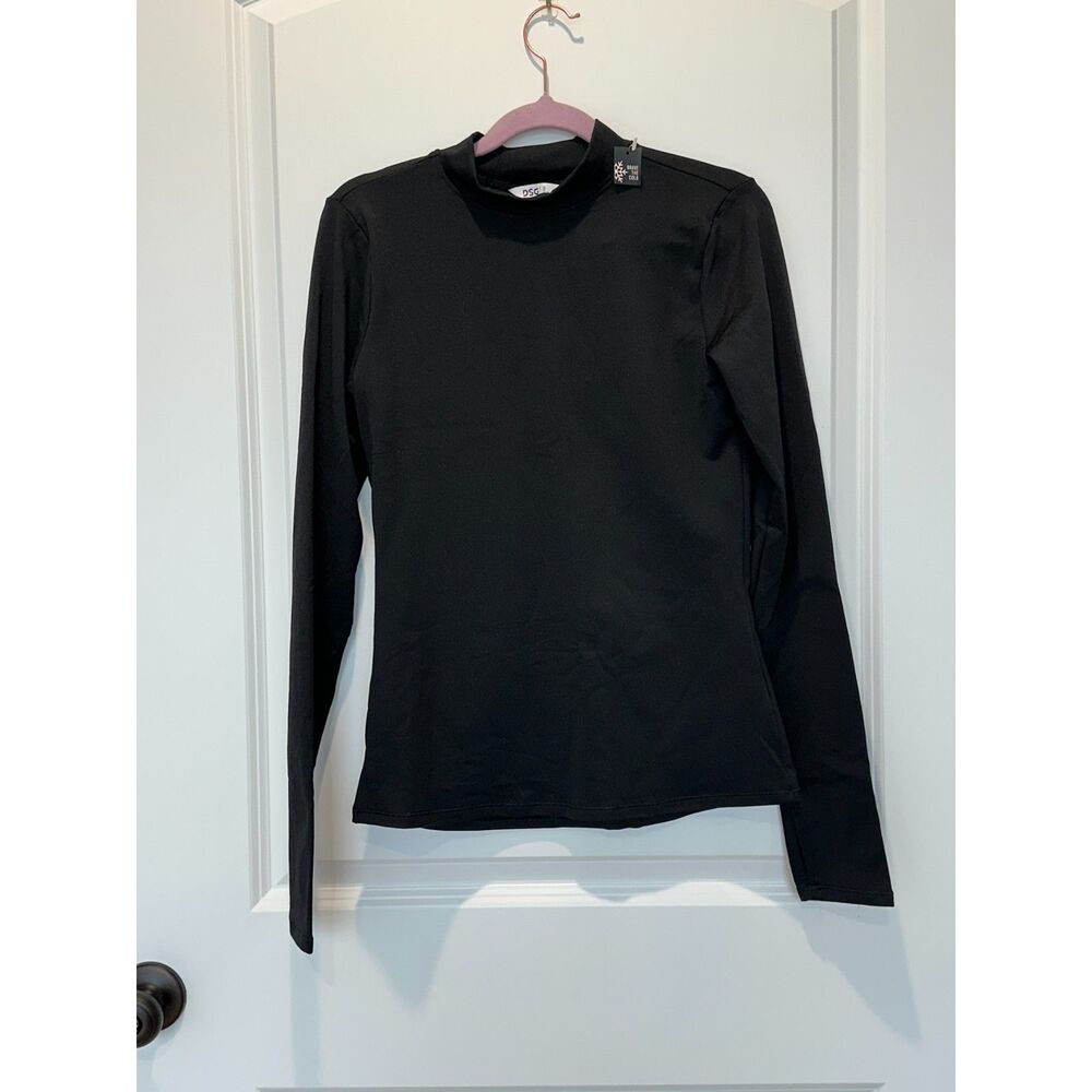 NWT DSG Cold Weather Mock Neck Base Layer Top Black Size Small